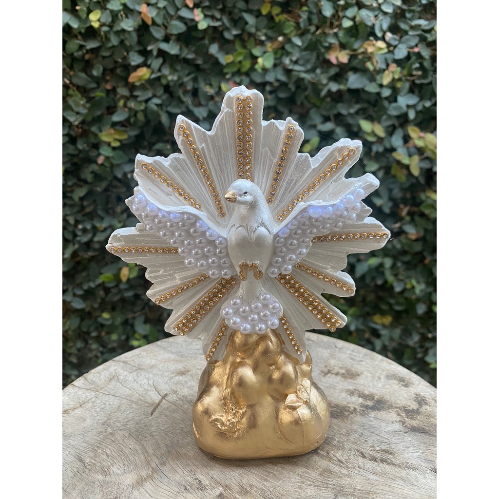 Divino Espírito Santo Com Pérola de 18cm em Oferta na Shopee