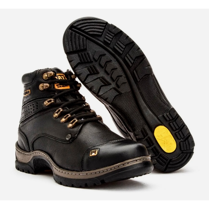 Bota Caterpillar Masculino Tênis Couro Ecológico Promoção Imperdível dia  dos pais - Escorrega o Preço