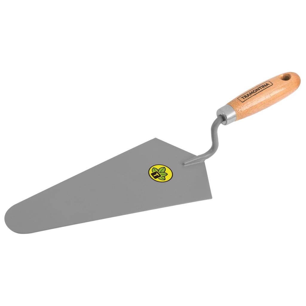 Colher de Pedreiro 10" Tramontina em Aço com Cabo de Madeira 77350/105 em Oferta na Shopee