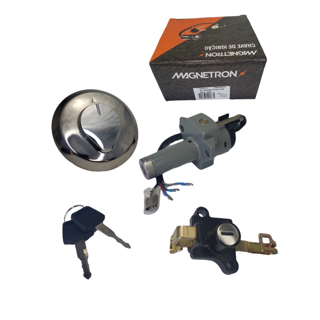 Kit Chave Ignição Cbx 200 Strada 1994 1995 1996 1997 1998 1999 2000 2001 2002 (3 Peças)