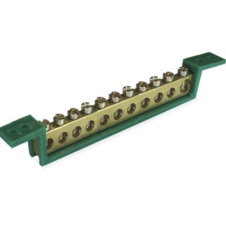 Barramento Eletrico Terra 11 Furos Vd 25mm 80a Sbt11 em Oferta na Shopee