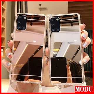 Capa De Celular Flexível De TPU Com Espelho Para Samsung A32/A52/A72/4G/5G/A02/A02S/A12/A03S/A21S/A31/A51/A71/A10/A20/A30