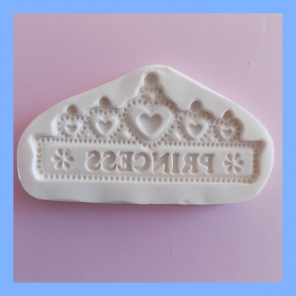 Molde De Silicone Coroa Princess Grande Molde Para Confeitaria Molde Para Biscuit 317