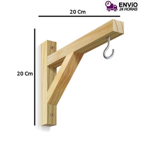 Mão Francesa Floreira Suporte para Flores Vasos Prateleira de Vasos Suporte de Madeira para Plantas Jardim Vertical em Pinus