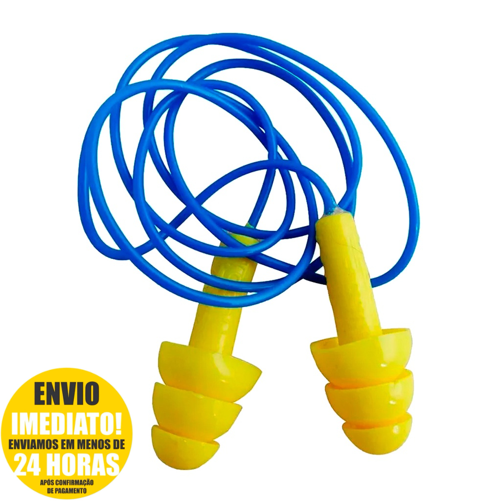 Protetor Auricular Para Dormir Tipo Plug Silicone Cordão CA