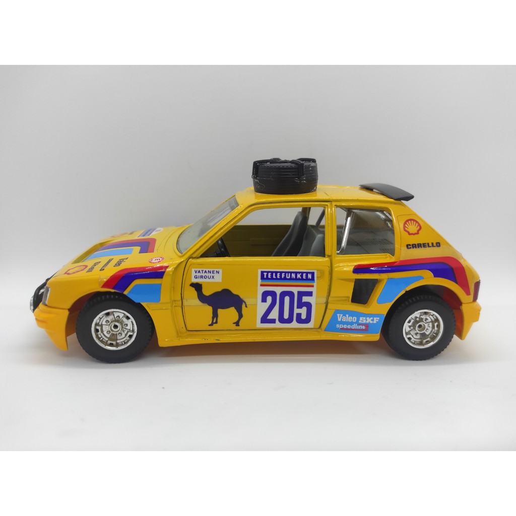 Leia o Anúncio - Miniatura Carro Carrinho Colecionável Coleção Peugeot 205 Turbo Burago 1/32 Antigo Raridade Rally
