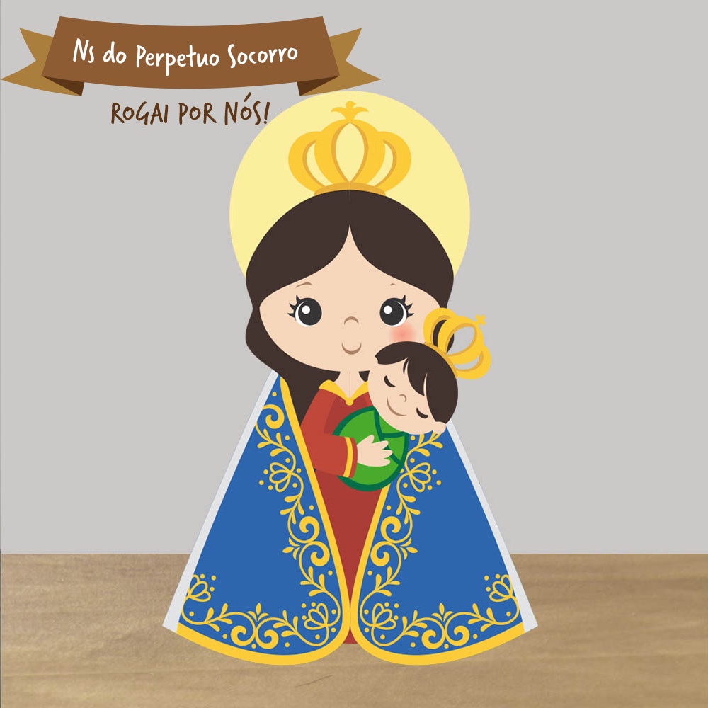 Naninha Almofada Santinha Nossa Senhora do Perpetuo Socorro