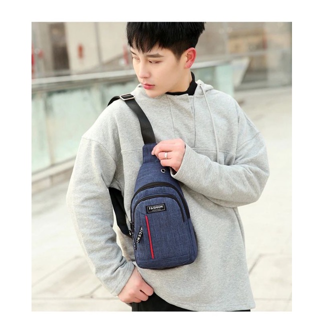 Bolsa transversal, corridas, antifurto masculina