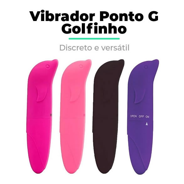 Vibrador Golfinho Brinquedo Sexual Feminino Adulto Portátil Sexy Shop