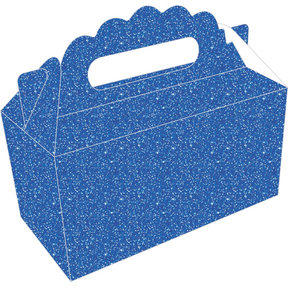 5 Caixa maleta doces festas infantil TEMA GLITTER AZUL  73.7 em Oferta na Shopee