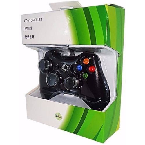 Controle Com Fio Compativel Xbox 360 Slim / Fat E Pc Joystick