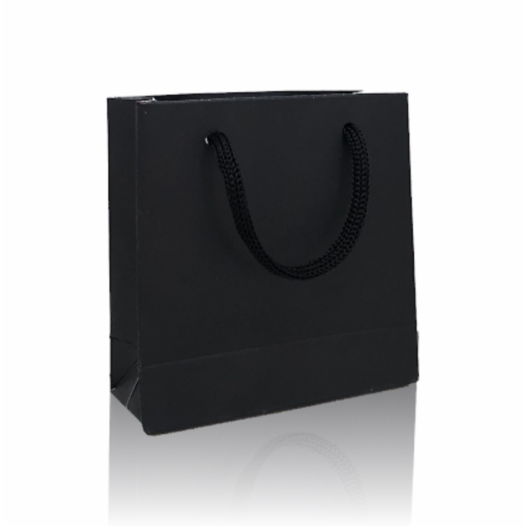 Sacola Papel Preta Extra Pequena - 10x10x04 - 50 Un. em Oferta na Shopee