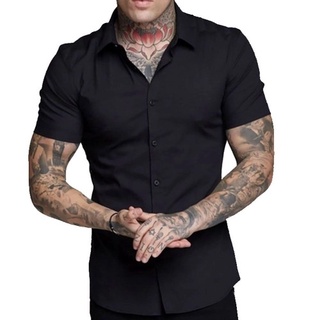 Camisa Masculina Slim Lisa Várias Cores Viscose Fit Unissex Viscose Fit  Alta Qualidade Tendência Moda 2024