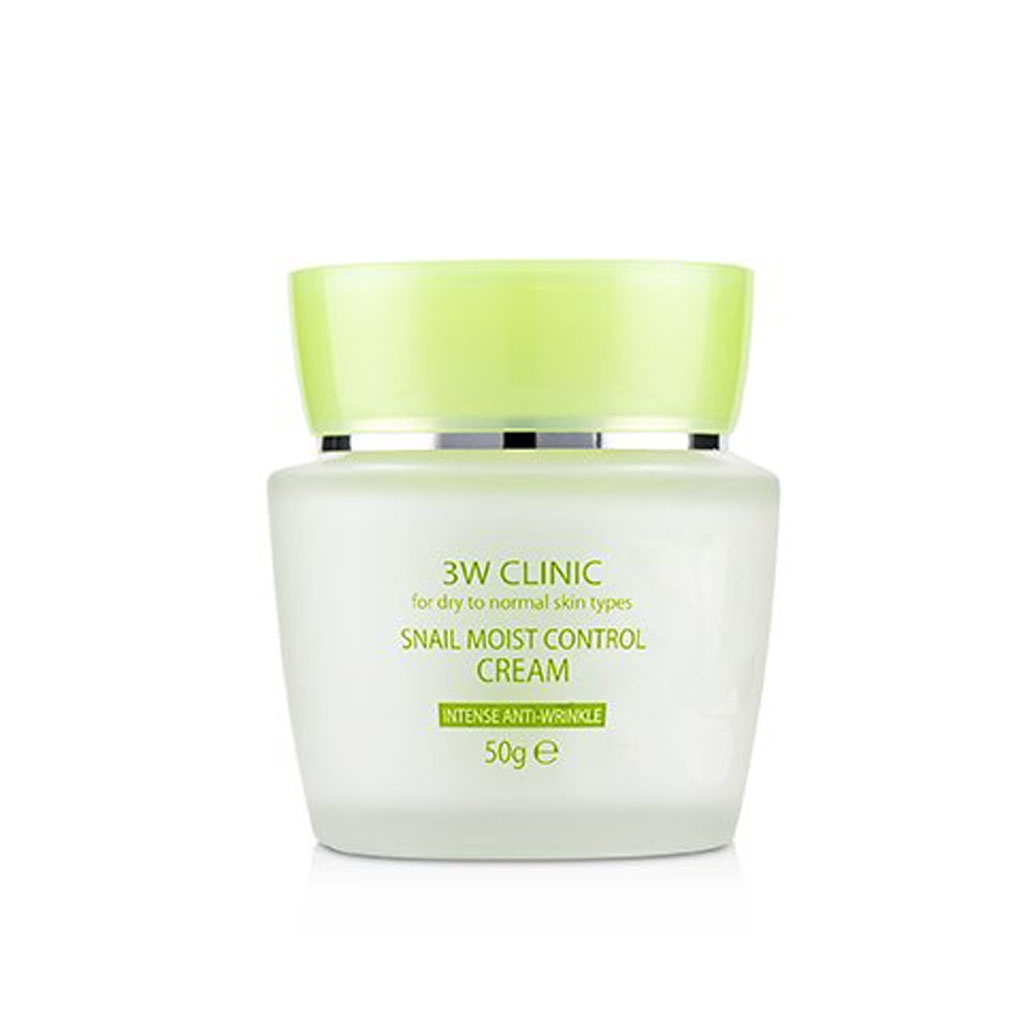 3w clinic snail moist control cream 50ml em Oferta na Shopee