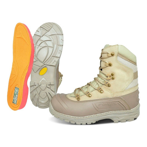 Coturno Bota Tático Militar Couro Costurado Policia Pm Alta.
