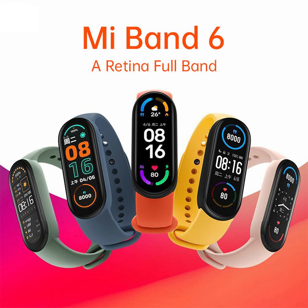 Mi Banda 6 / M6 pulseira inteligente de Sangue Oxigênio Smart band ...
