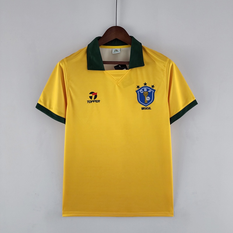 1988 Camisa De Futebol Brasil Retro