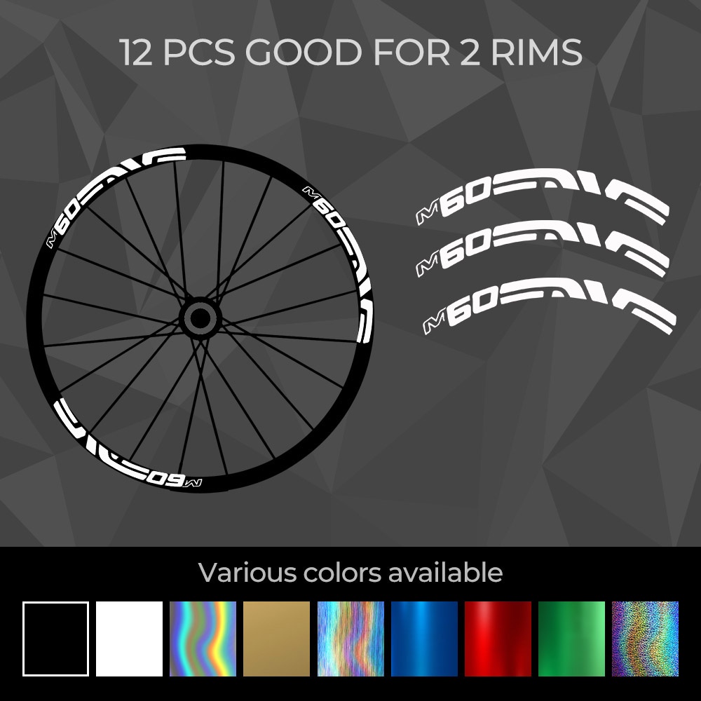 Série enve-m-60 | 26 27.5 29 Vinil Adesivo Do Decalque Aro Da Roda Para Mountain Bike E Bicicleta De Estrada