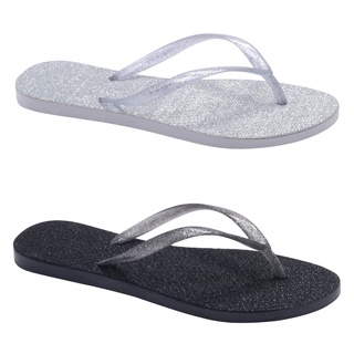 Chinelo Feminino com Brilho Glitter - Várias Cores
