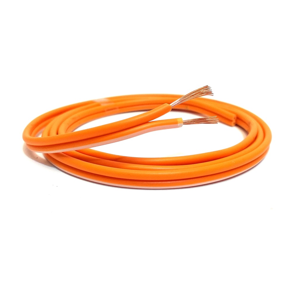 10 Metros Fio Paralelo Automotivo 2x2,50mm 2x12 Laranja Alto Falante Som De Carro Ambiente Instalação