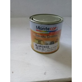 tinta esmalte sintetico brilhante aluminio montecor 225 ml
