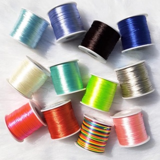 100 Metros Fio De Cetim Rabo De Rato 1mm Acetinado Fio De Seda Varias Cores em Oferta na Shopee