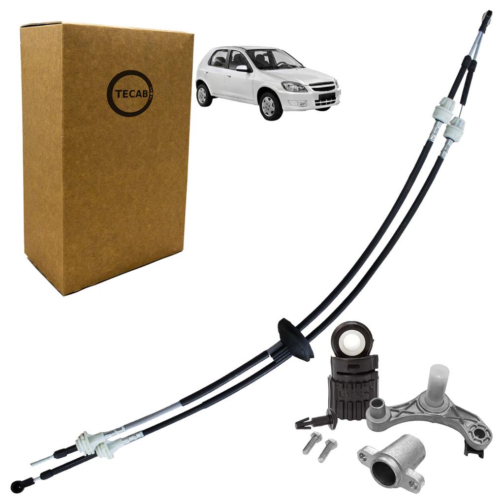 Kit Cabo Cambio e Reparo Parcial Alavanca Engate GM Corsa Classic Prisma e Celta