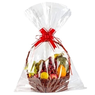 25 Sacos Presente Celofane 45X59 Transparente Natal Cesta Café Manhã Kit Poli Incolor Empresa Festa em Oferta na Shopee