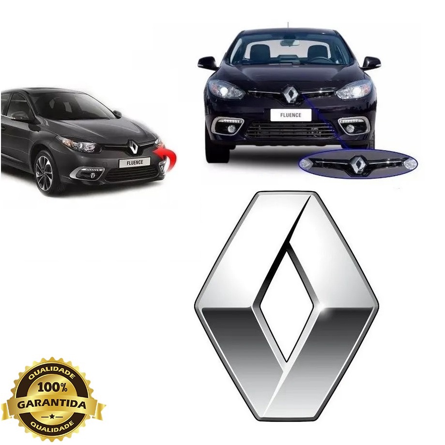 Emblema Logo Símbolo Da Grade Dianteira Fluence 2014 2015 2016 2017 E 2018 MOD Original