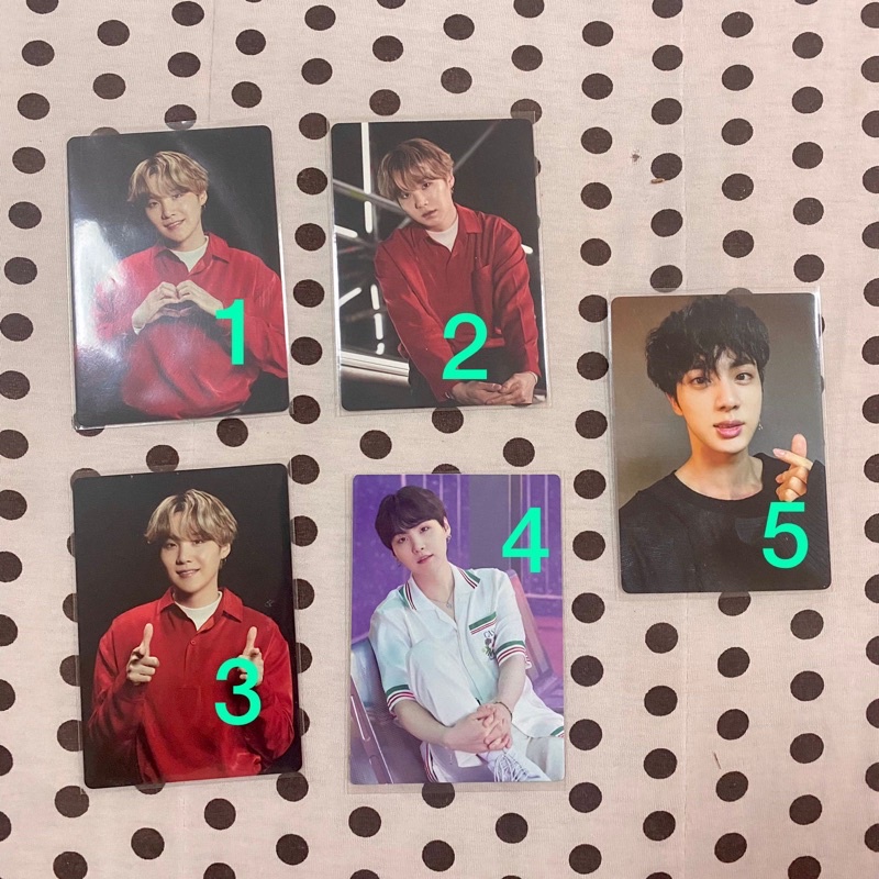 Mini Photocards Bts Suga Jin | Shopee Brasil