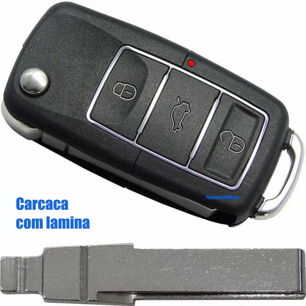 Capa chave polo Bora Voyage e Gol G5 chave oca detalhe cromado top