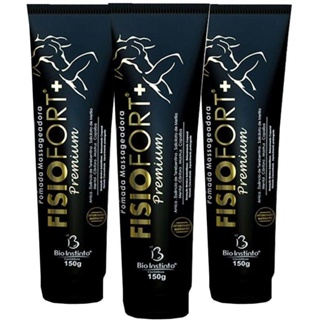 Kit Com 3 - Pomada Massageadora Fisiofort Premium 150g em Oferta na Shopee