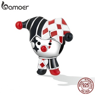 Bamoer Pulseira Com Pingente De Palhaço Em Prata 925