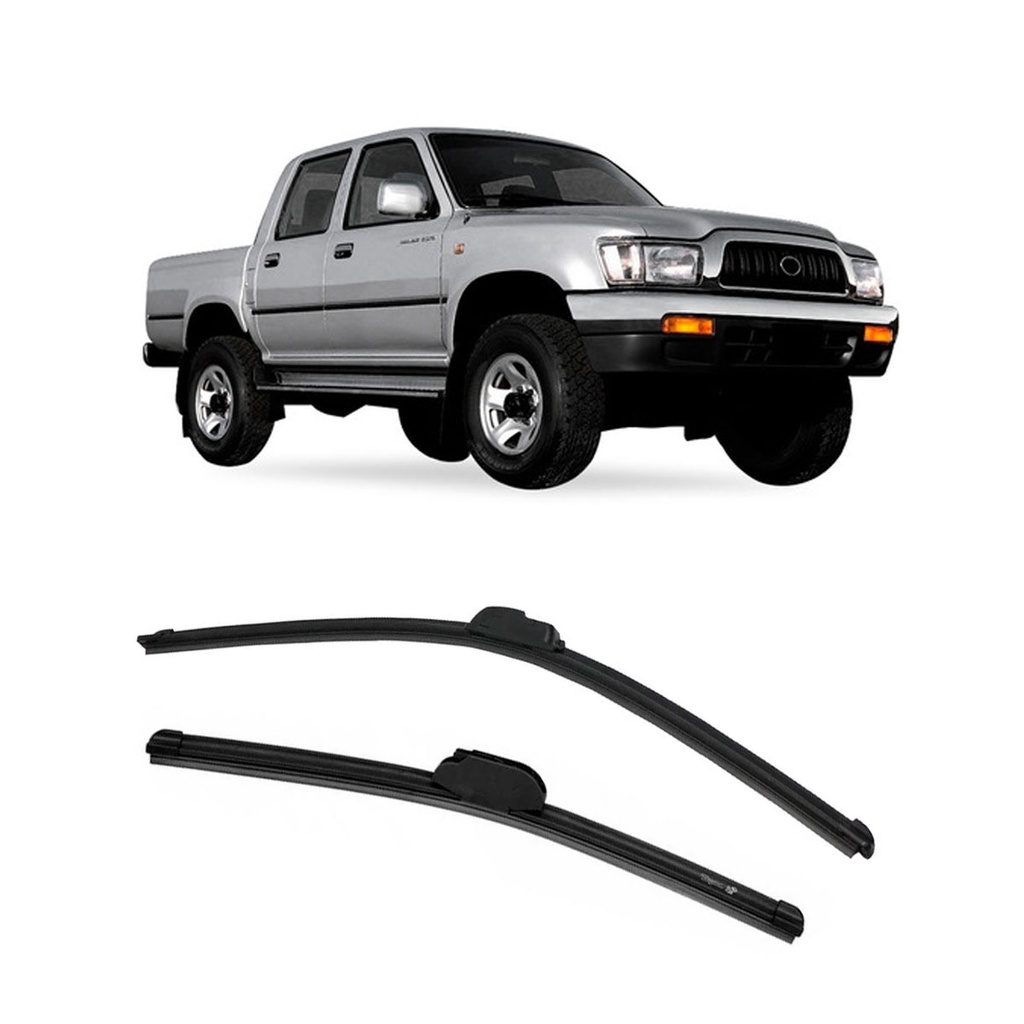 Kit Palheta Toyota Hilux 1989 a 2004 Limpador Parabrisa Silicone
