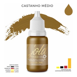 Pigmento Mag Color Gold 5ml Micropigmentação Escolha A Cor