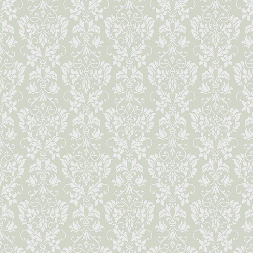 Papel de parede em tons cinza e verde Para Quartos e Sala - Home & Living