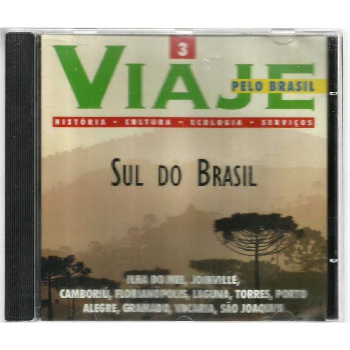 514 Mcd- CD Original 1998- Viaje Pelo Brasil- Sul Do Brasil- Nº 3- Ilha do Mel, Joinville, Camboriú, Florianópolis, Laguna, Torres, Porto Alegre, Gramado, Vacaria, São Joaquim