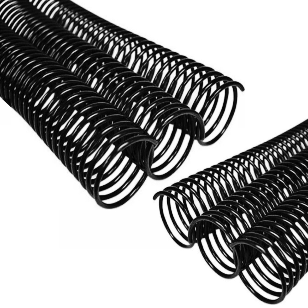 100 unidades Espiral para Encadernação preto 7, 9, 12, 14, 17 milímetros. em Oferta na Shopee