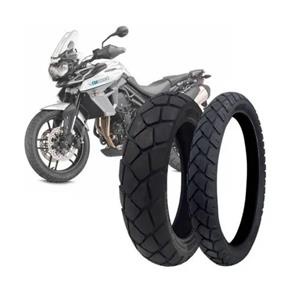 Par Pneus 110/80-19 + 150/70-17 Technic Stroker Trail - Sem câmara - Novo