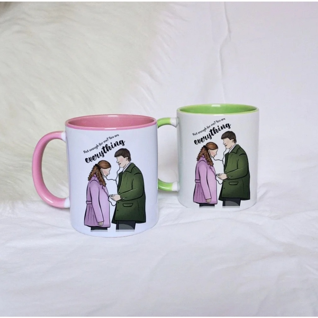 Caneca The Office Jim e Pam Exclusividade Art Gaby Fernandes