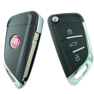 Chave canivete Fiat modelo cromado Pósitron em Oferta na Shopee