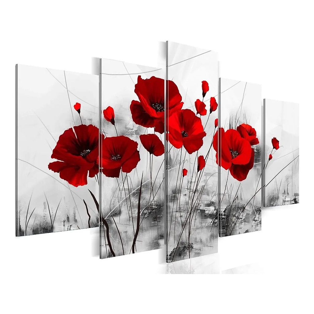 quadro decorativo da papoula lindo em Oferta na Shopee