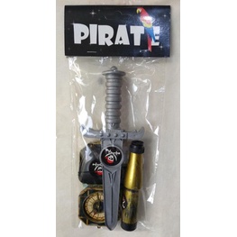 12 - Pirata Espada Luneta Bússola Tapa Olho