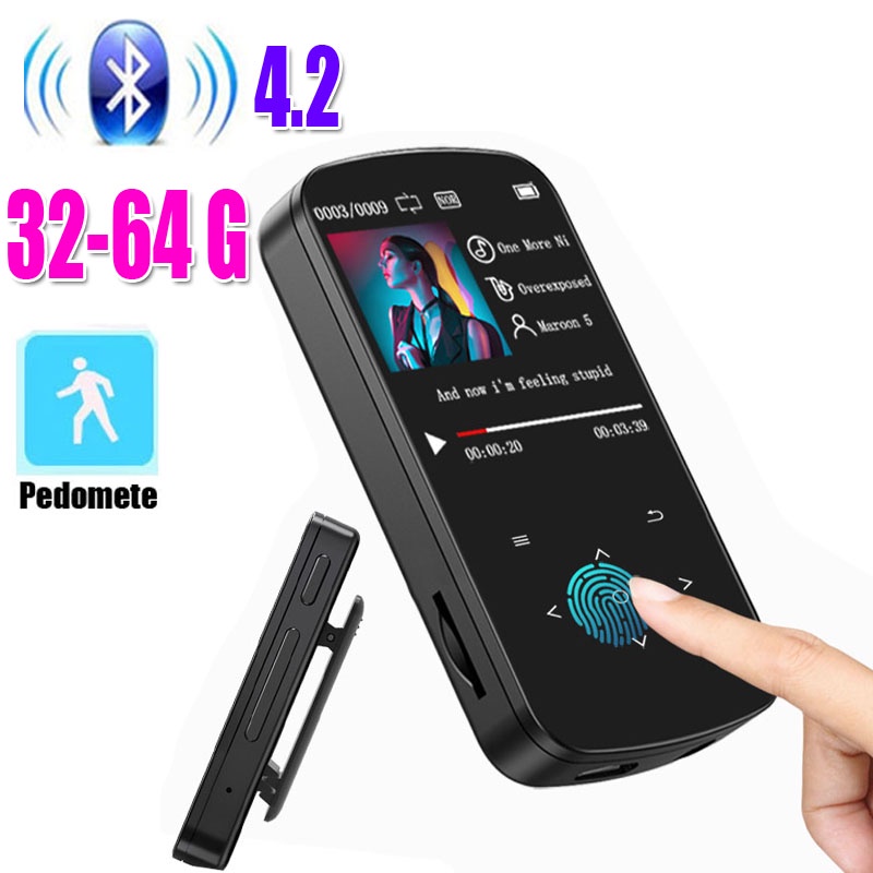 BENJIE M9 Bluetooth MP3 Player Music Touch Screen Com Rádio FM Voz