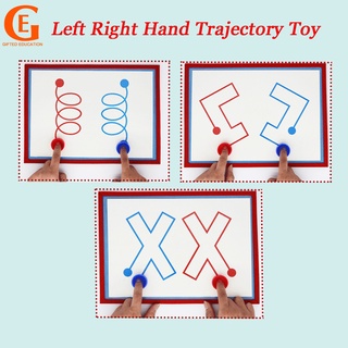Crianças Trajetória Da Mão Esquerda Direita Toy Montessori Coordenação Dos Olhos Aprendizagem Precoce Melhorar A Concentração Brinquedos