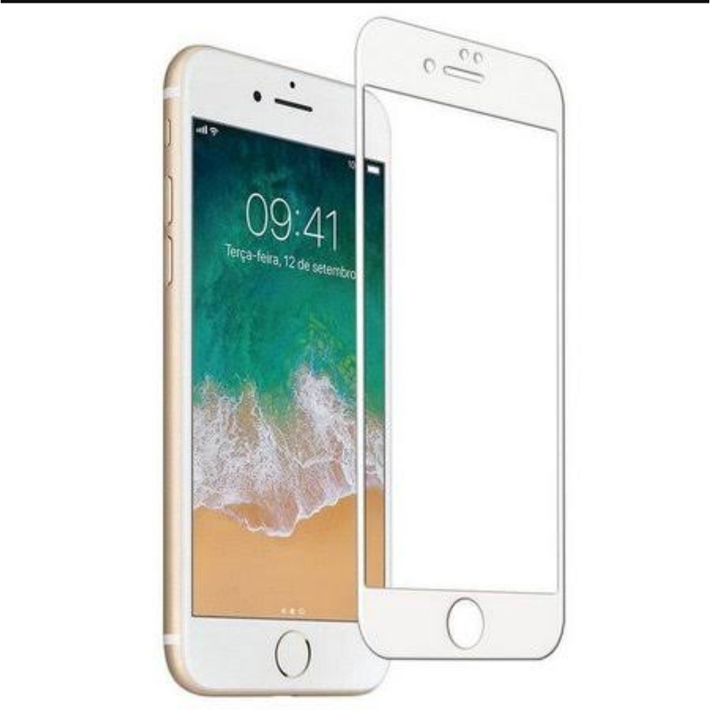Película IPHONE 3D de Vidro Tela Inteira IPhone 15 14 13 12 11 XR Xs Max 7 Plus 8 6s 16 Pro Max - detalhe