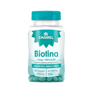 Biotina 400mg 60 cápsulas  - Chamel