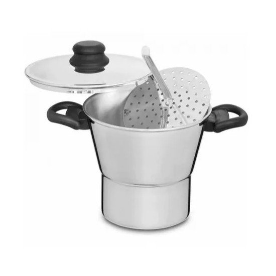 Panela Cuscuzeiro em Alumínio Polido N20