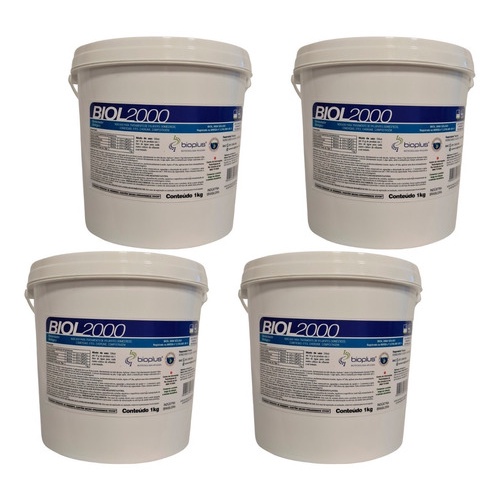 Biol2000 para Condomínio, restaurantes, hotel ideal para Limpeza de Fossa, Caixa de Gordura, Eliminar Mau Cheiro em Ralos, pias e Evitar Entupimentos - 4Kg