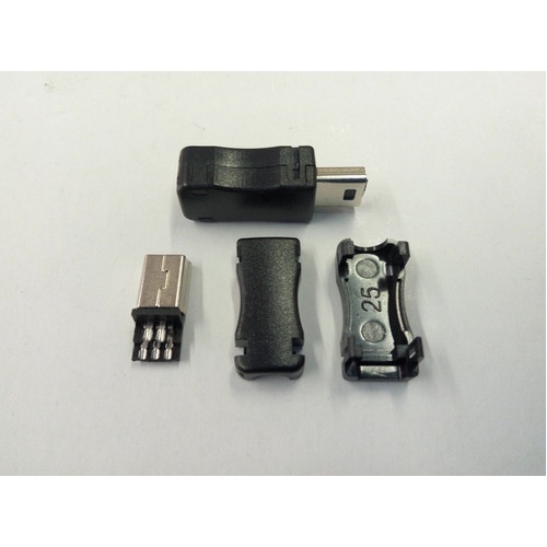 05  Conector Mini Usb Plug Macho - 5 P/ V3